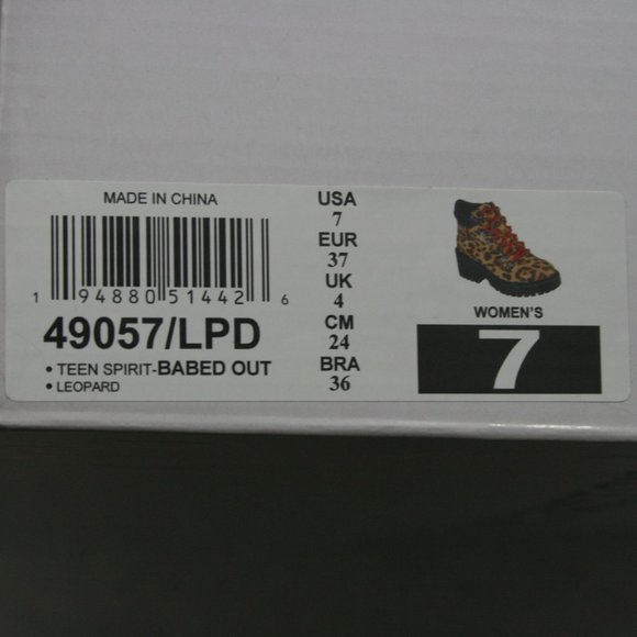 Skechers Brown & Black Leopard Print Ankle Boots w/ Side Zipper SZ 7 NWOT - Picture 9 of 9